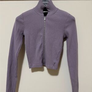 TNA Cropped Zip Up Top